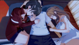 Peh-koi初见直香，巨乳摩擦爆操内射！